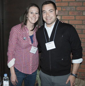 SAMANTHA BRIX PHOTO | Macari Vineyards winemaker Kelly Urbanik and tasting room staff member Gibson Campbell. 