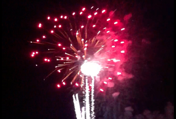 Fireworks show in Greenport