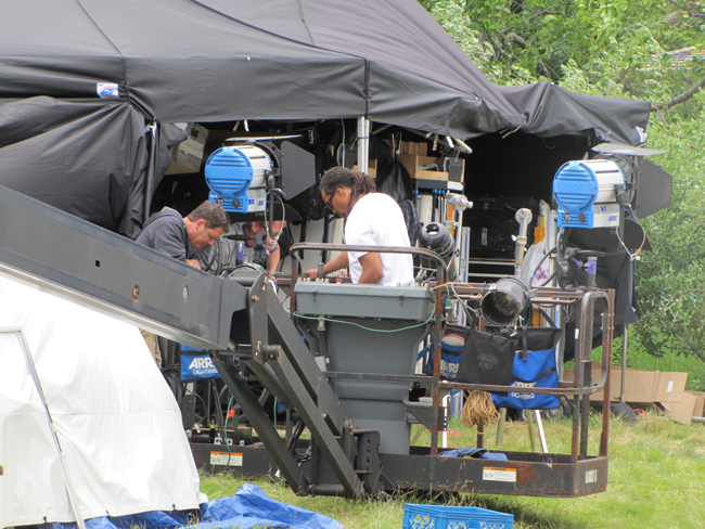 Lighting HBO Girls set North Fork