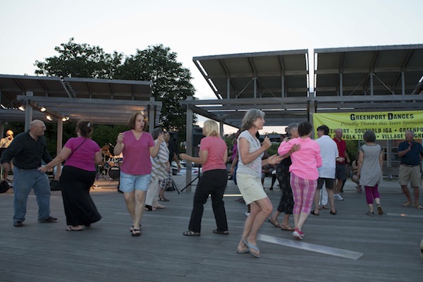Dances in the Park every Monday night at Mitchell Park in Greenport.