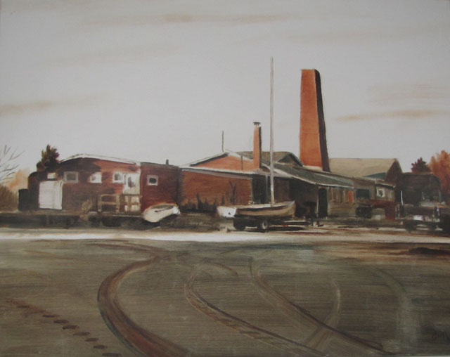 Painting by Alan Bull at Scrimshaw in Greenport alan bull painting at scrimshaw greenport