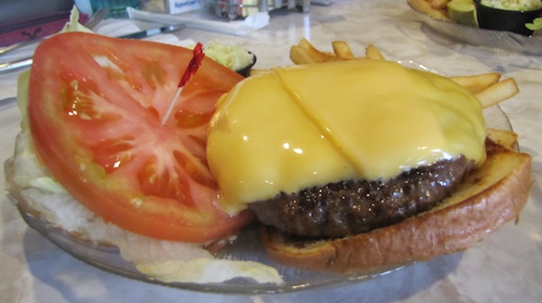 Photo by Cyndi Murray | Modern Snack Bar in Abequogue serves up an impressive Classic American Cheeseburger.