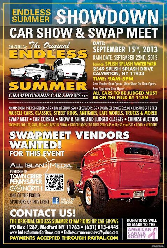 car show endless summer swap meet splish splash