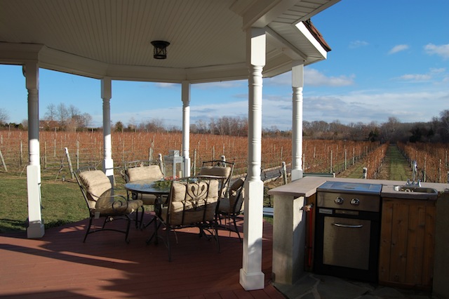 Photo by Danielle Doll | Sannino Vineyard Bed & Breakfast on Alvah’s Lane, part of the Cutchogue Holiday House Tour.