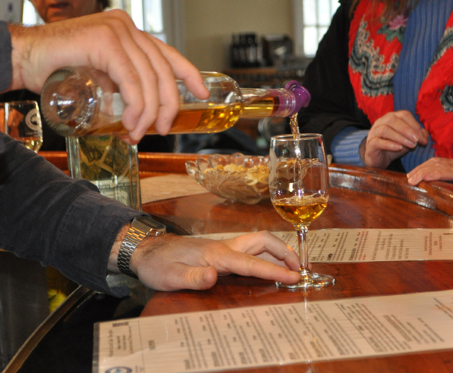 RACHEL YOUNG PHOTO | Derek Gerard is in his fifth year working at Laurel Lake Vineyards on Main Road in Laurel.