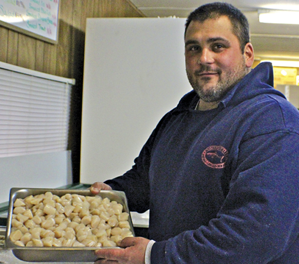 Charlie Manwaring at Southold Fish Market.
