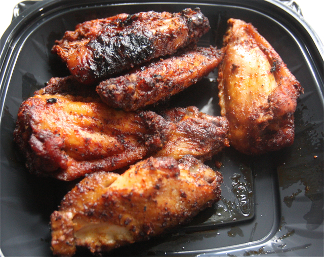 Maple Tree's smoked wings are $11 a pound (about 11 wings) and come with a side of chipolte sauce.