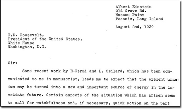 Einstein Letter