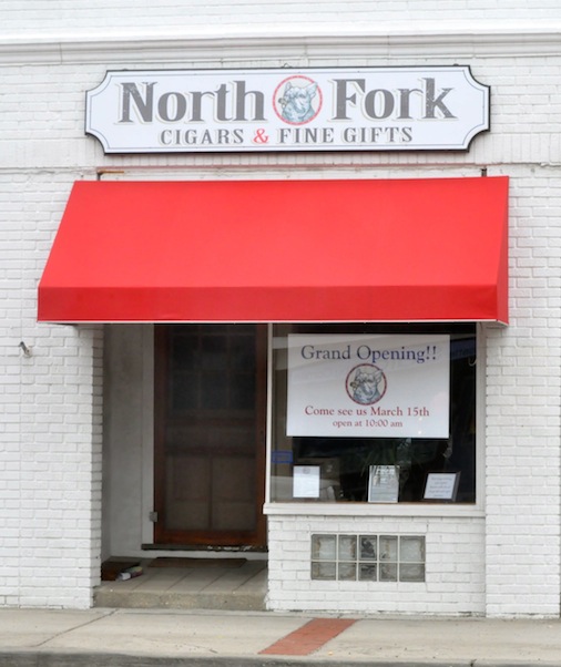 The new cigar shop is opening Saturday next to Scoop's ice cream parlor in Cutchogue. (Cyndi Murray photo)