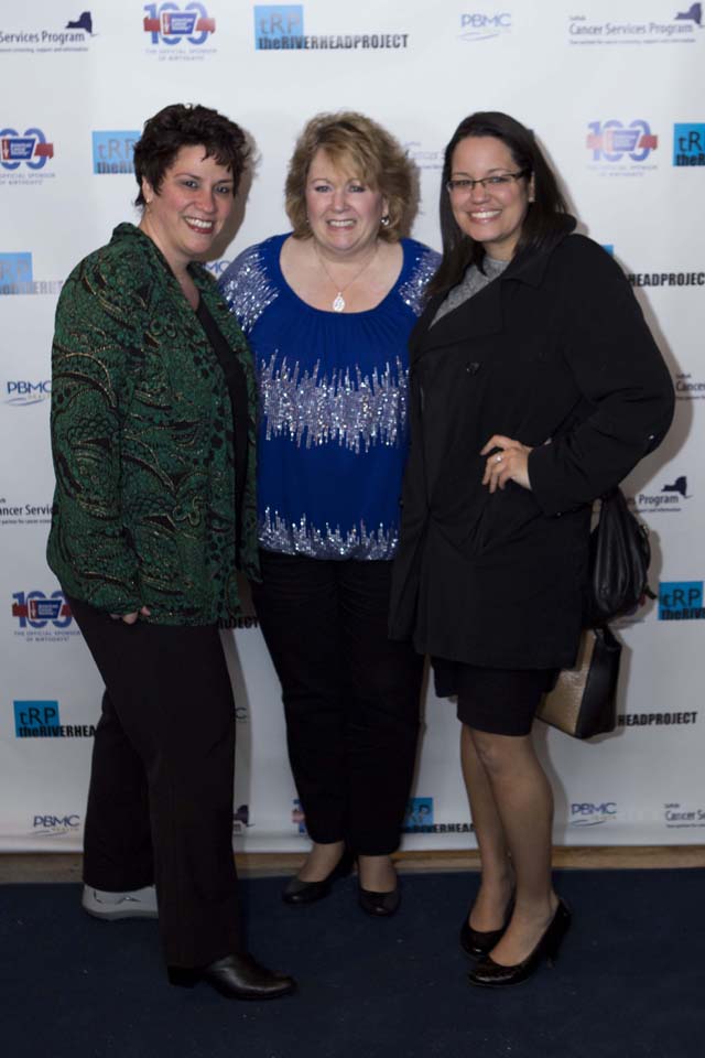 From left: Tina Engblom, RN from Brookhaven Hospital; Arlene Allen from PBMC Cancer Services Program; Jessybell Cruz.
