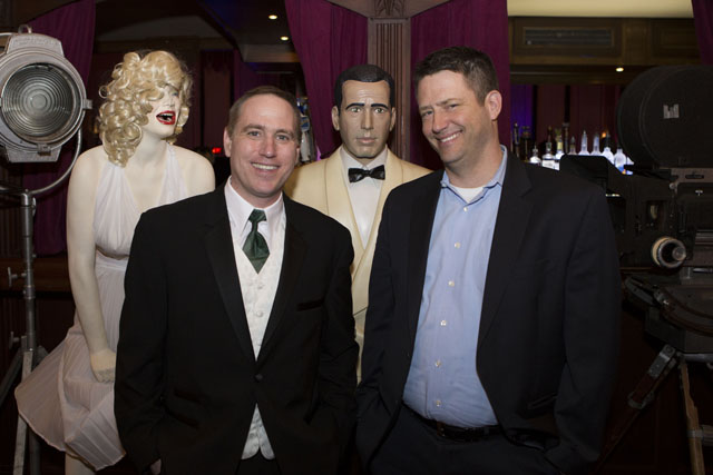 Suffolk Theater artistic and general director Daniel Binderman, left, with friend Eric Rosenbaum.