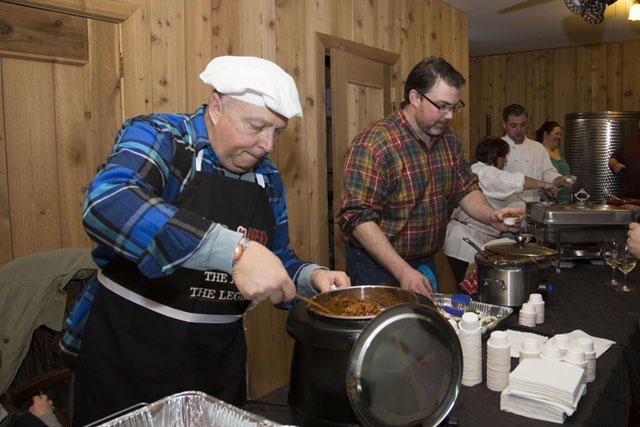 Joe Bilardello of Manorville, left, and Sean McLean of Flanders man their stations.