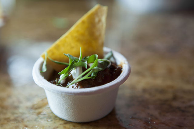 Smoked shrimp and short rib chili from Courtney Schaudel of Jewel.