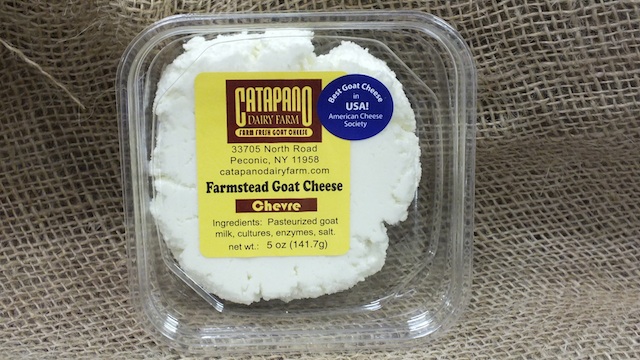 Chevre from Catapano Dairy Farm in Peconic. (Credit: Farm 2 Kitchen Long Island courtesy)