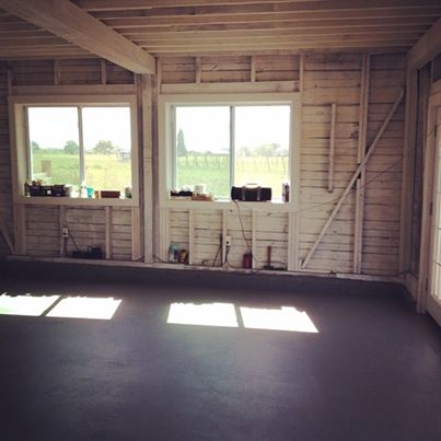 The Interior of the tasting room was painted last week. 