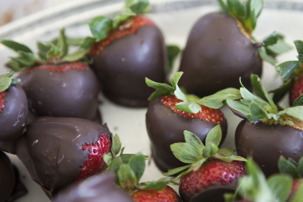 A festival favorite, chocolate-covered strawberries. (Credit: Katharine Schroeder)