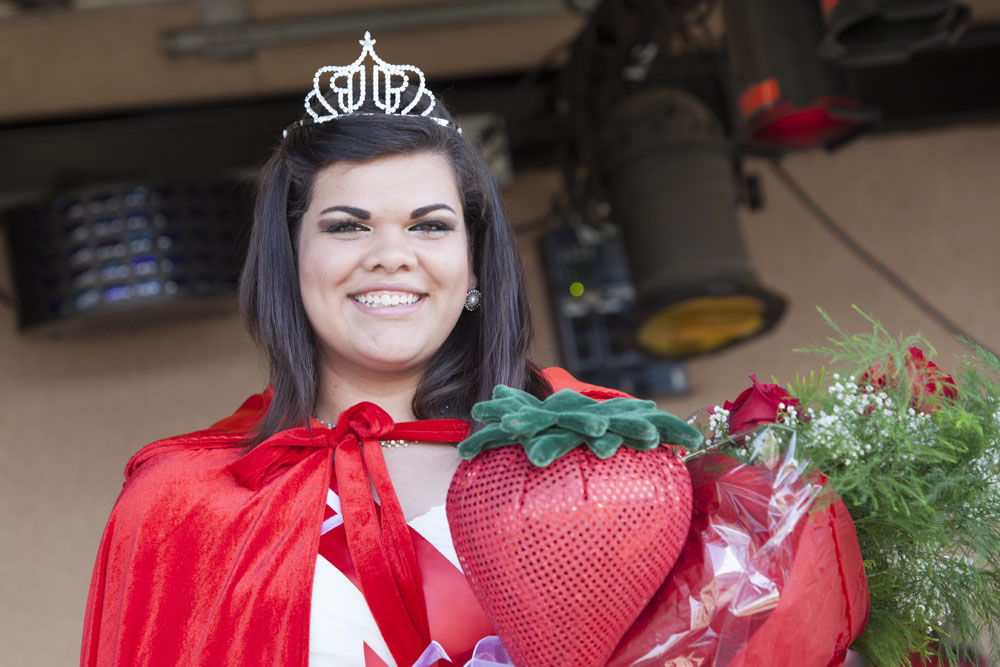 The new Strawberry Queen, Jasmine Clasing, 17, of Southold. (Credit: Katharine Schroeder)
