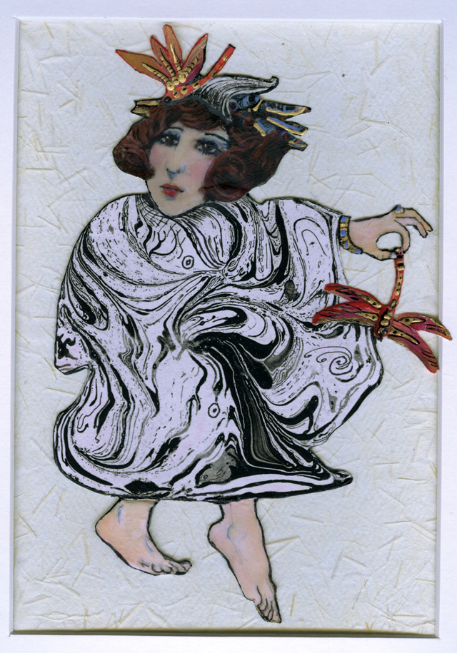 "2 Right Feet Made Lucille Uncommonly Graceful" collage by Jeremiah Woo of Riverhead. (Credit: East End Arts courtesy)