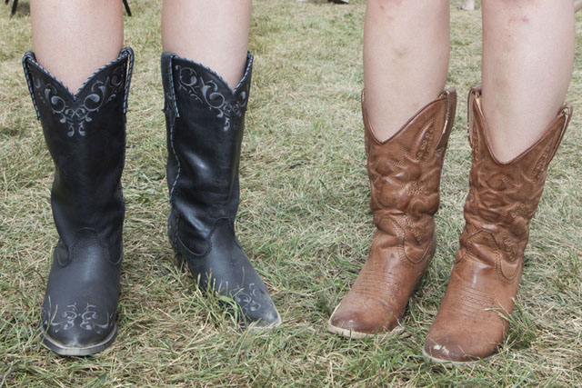 The most popular choice of footwear for Country Fest.