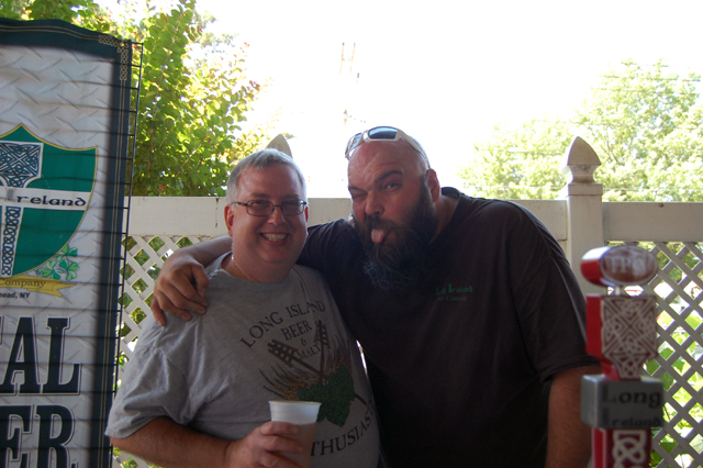Todd Long of Long Island Beer and Malt Enthusiasts and Dan Burke of Long Ireland Beer Co.