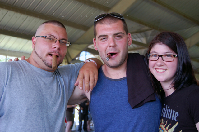 Matt Deerkoski, Joe Marshall and Angie Passantino of Riverhead