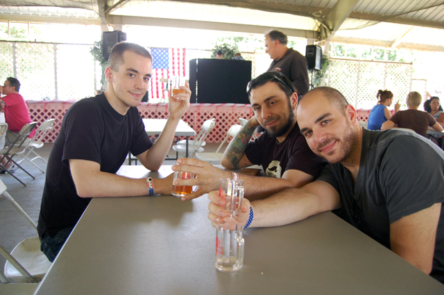 Sean Klamm of Coram, Steve Abatiello of Centereach and Michael Klamm of Coram.