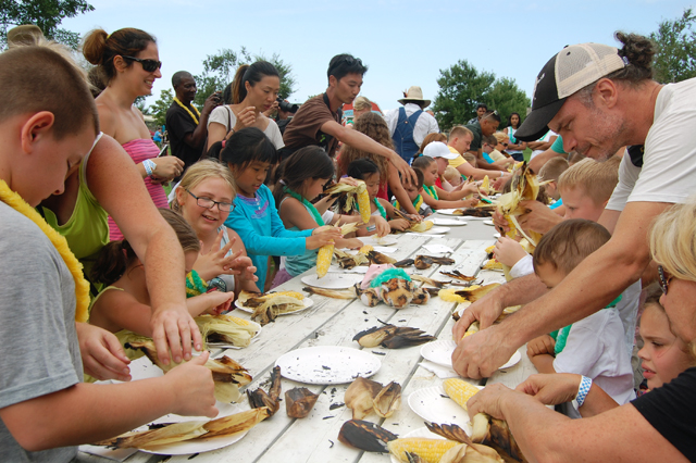 The corn eating contest.