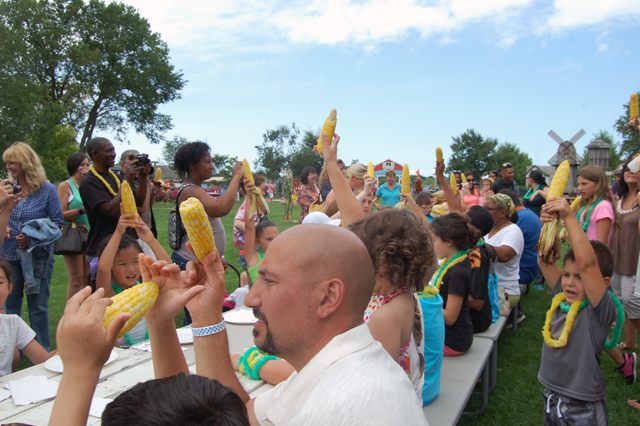 The corn eating contest.