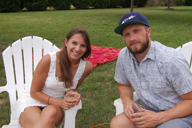 Lia Velys of Flanders and Rich Kulesa of Wading River.