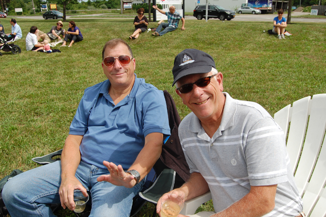 Joe DiScala and Steve Evans of St. James.