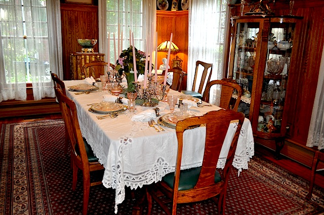 The dining room 