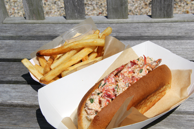 A lobster roll from North Fork Food Truck. (Credit: Carrie Miller)