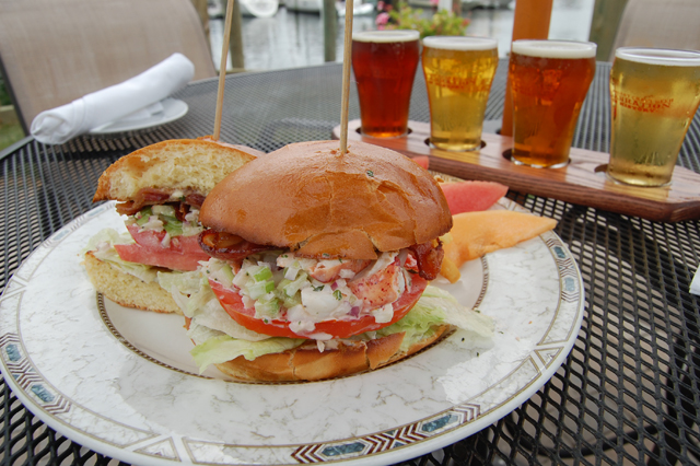 A lobster BLT from Porto Bello in Greenport. (Credit: Vera Chinese)