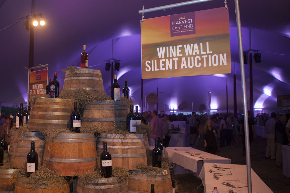 The silent auction display. (Credit: Katharine Schroeder)