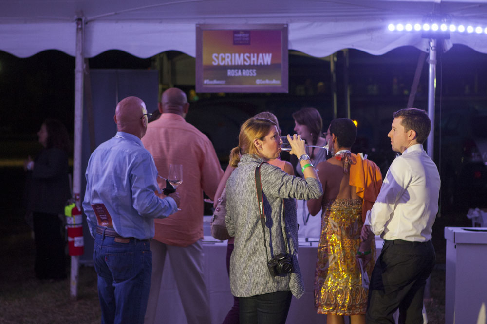 One of the dozens of stations in the venue. (Credit: Katharine Schroeder)