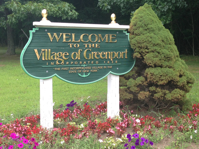 Greenport Village sign