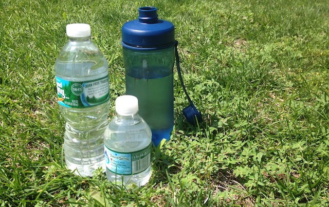 Sample water bottles