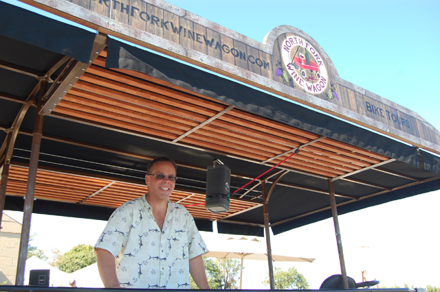 Mike Roche of North Fork Wine Wagon. (Credit: Vera Chinese)
