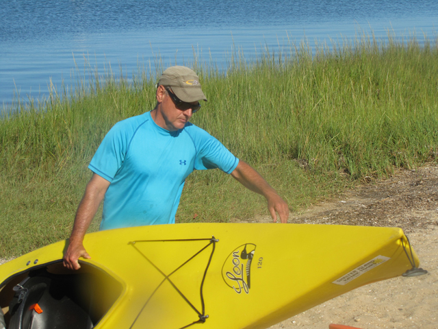 Damuck says kayaking is the best way to enjoy nature, especially as the waters clear in fall.(Credit: Julie Lane)