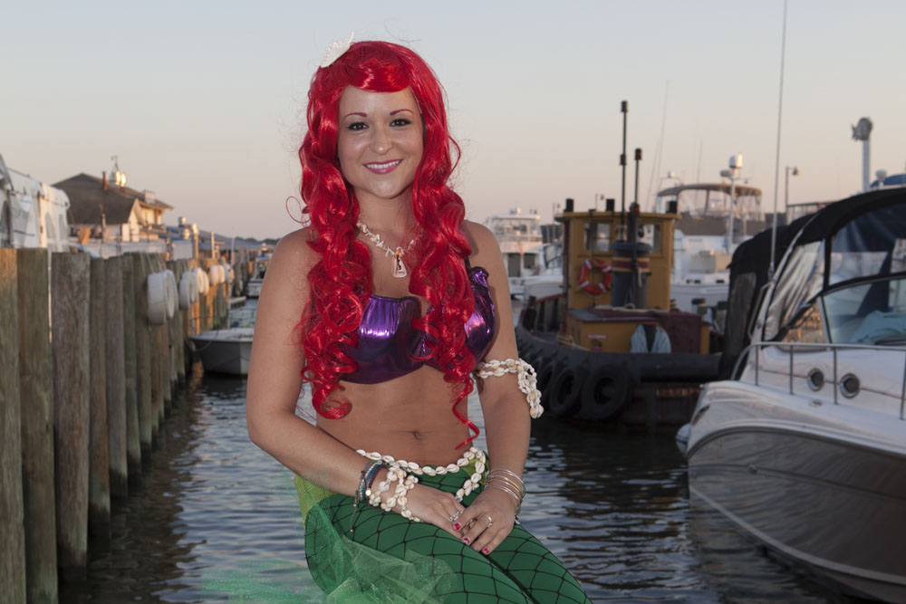 Pricilla Kavanagh from Claudio's models her mermaid costume. (Credit: Katharine Schroeder)
