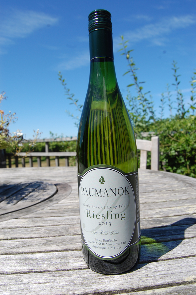 This dry riesling by Paumanok Vineyards in Aquebogue may be on the menu at the winery's 2016 European wine cruise. (Credit: Vera Chinese file photo)