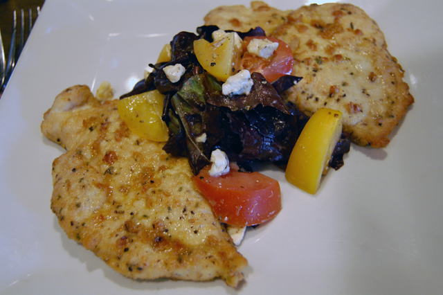 Chickpean encrusted chicken from Bistro 72. (Credit: Vera Chinese file photo)