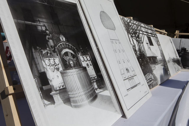 Designs by Tesla on display.