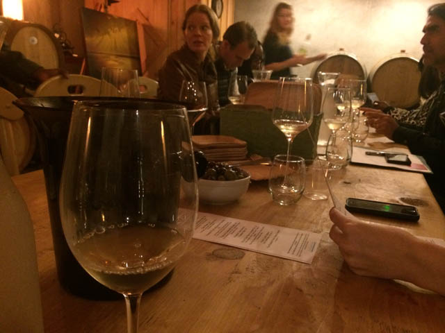 Lunch during the media tour was provided by Noah's at Jamesport Vineyards. (Credit: vera Chinese)