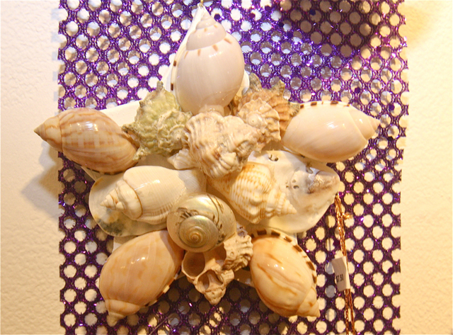 Amanda Fermiture of Riverhead collects shells to make star ornaments like the one pictured here.