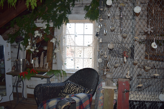 The attic designed by Conni Cross. Merchandise for sale by Coast in Southold. (Credit: Vera Chinese)