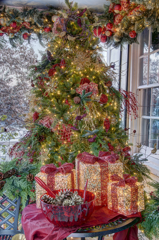 This porch of the show house. (Credit: Liz Glasgow)