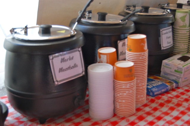 The vineyard's famed merlot meatballs
