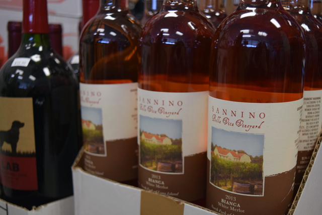 Sannino white merlot at Peconic Liquors. (Credit: Vera Chinese)