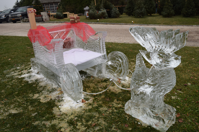 The finished sculpture.